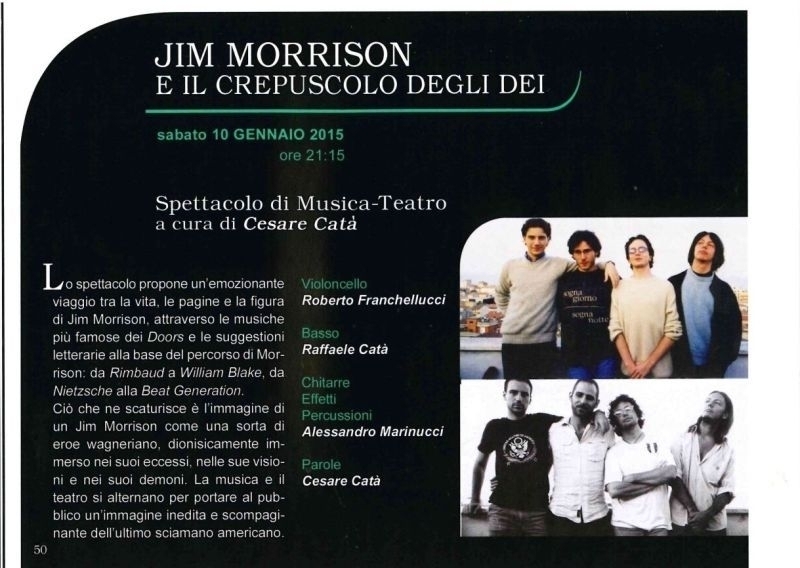 JIM MORRISON E IL CREPUSCOLO DEGLI DEI